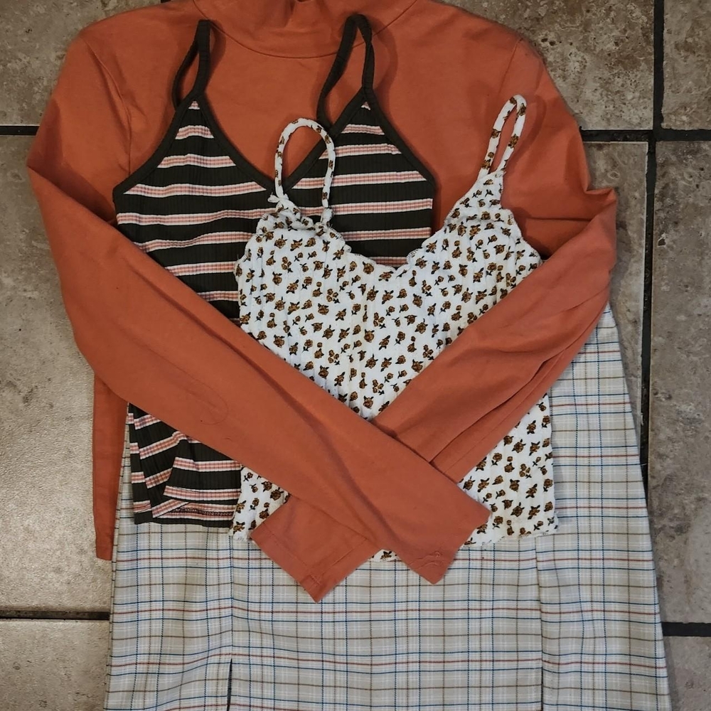 Striped and Floral Women's Casual Set